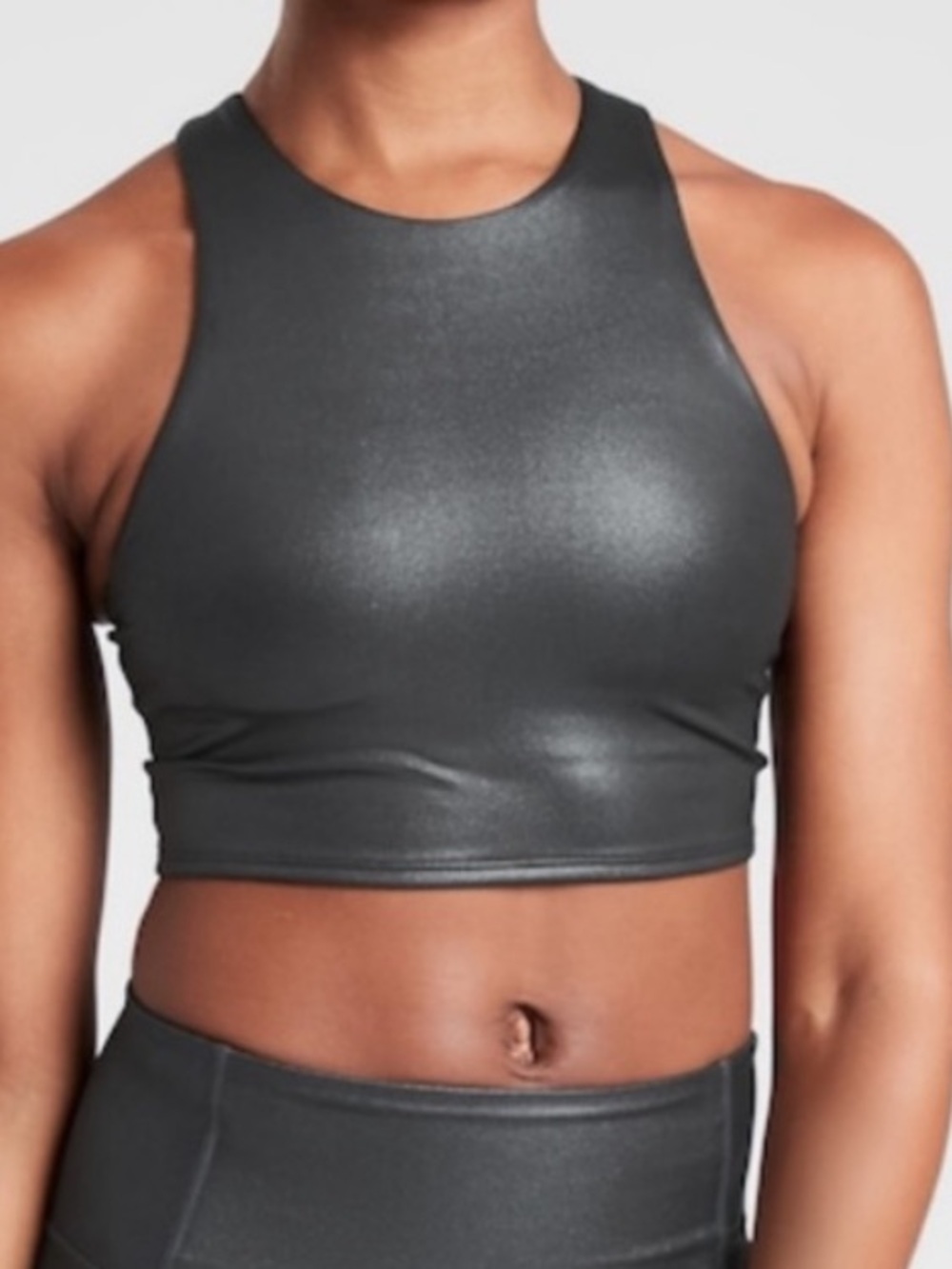 Athleta metallic bra top